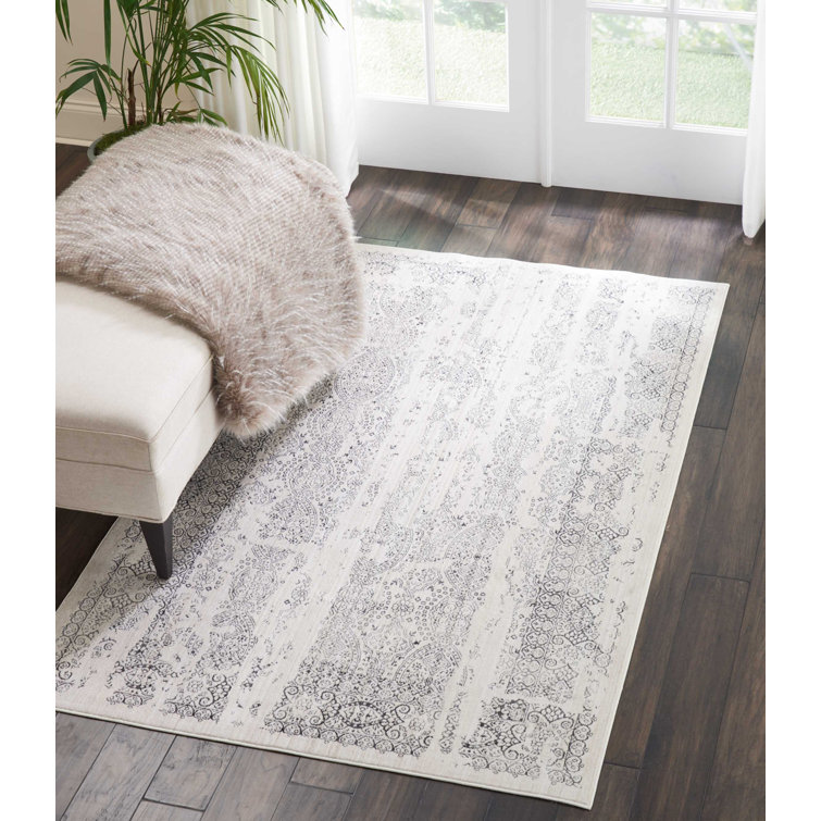 Ophelia & Co. Dora Ivory/Gray Area Rug & Reviews Wayfair